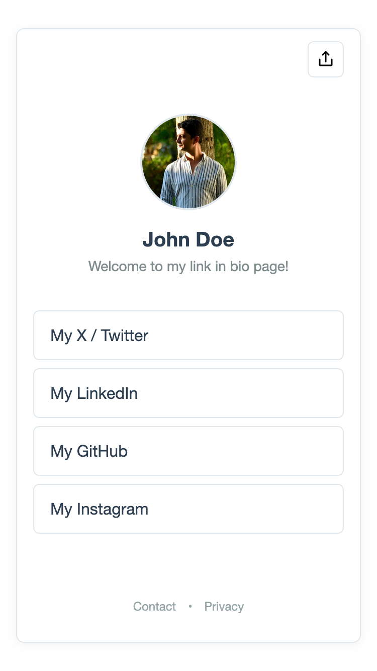Minimal theme preview